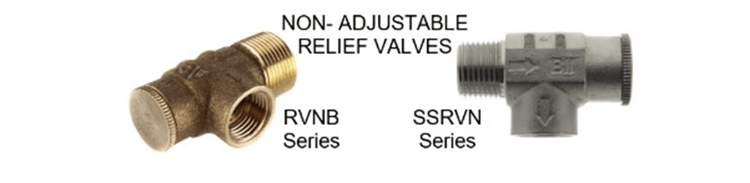 What is the maximum allowable pressure of RVNB and SSRVN non-adjustable ...
